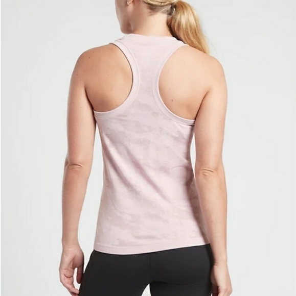Athleta Momentum Camo Tank In Delicate Pink Size S - Picture 3 of 12